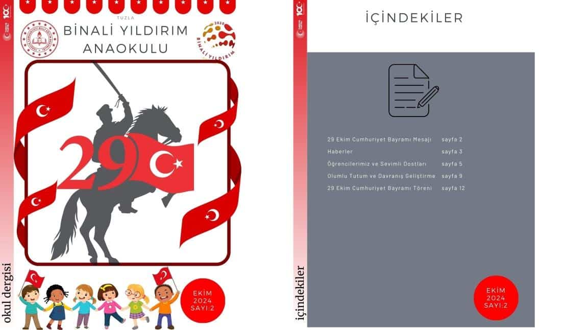 BİNALİ YILDIRIM ANAOKULU OKUL DERGİSİ SAYI 2 \ EKİM 2024