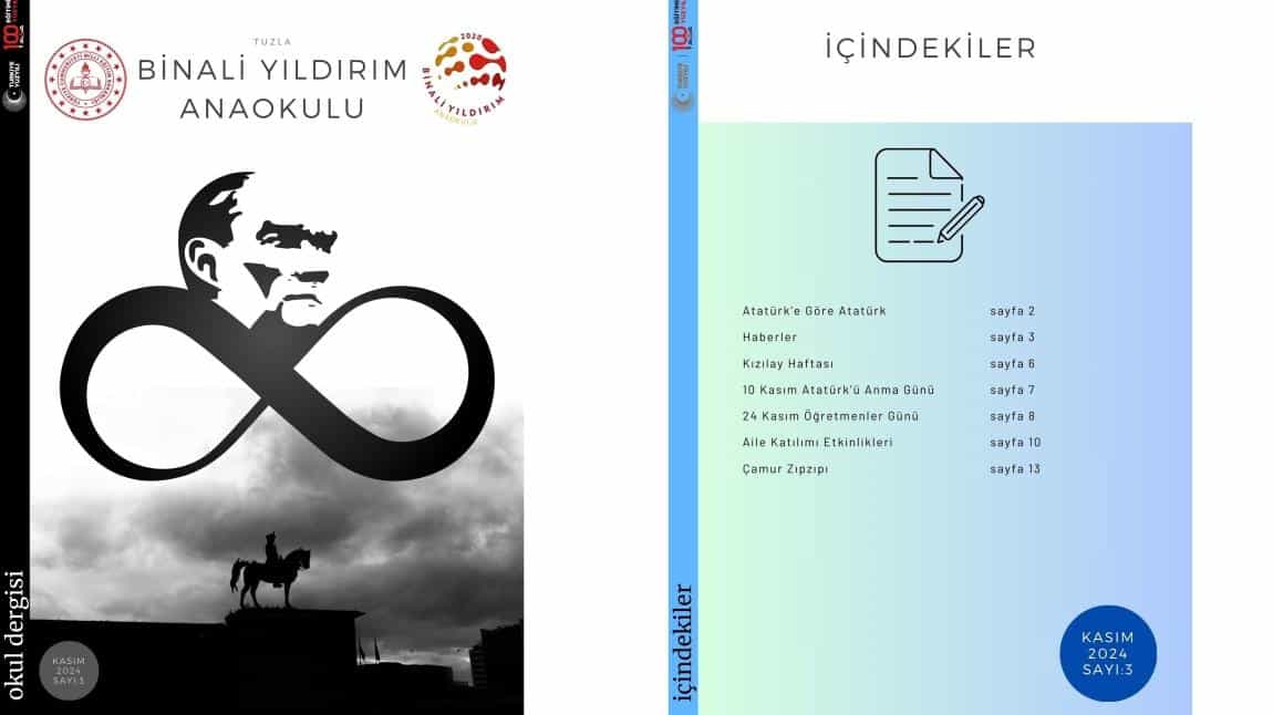 BİNALİ YILDIRIM ANAOKULU OKUL DERGİSİ SAYI 3 \ KASIM2024